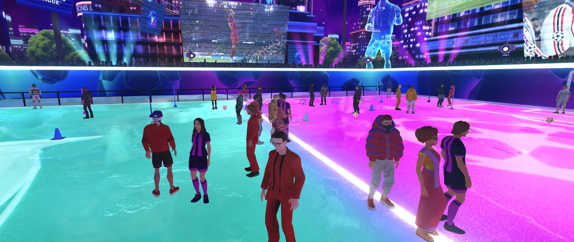 UEFA Virtual Events - The event combined gamification, 3D design and large-scale participation systems