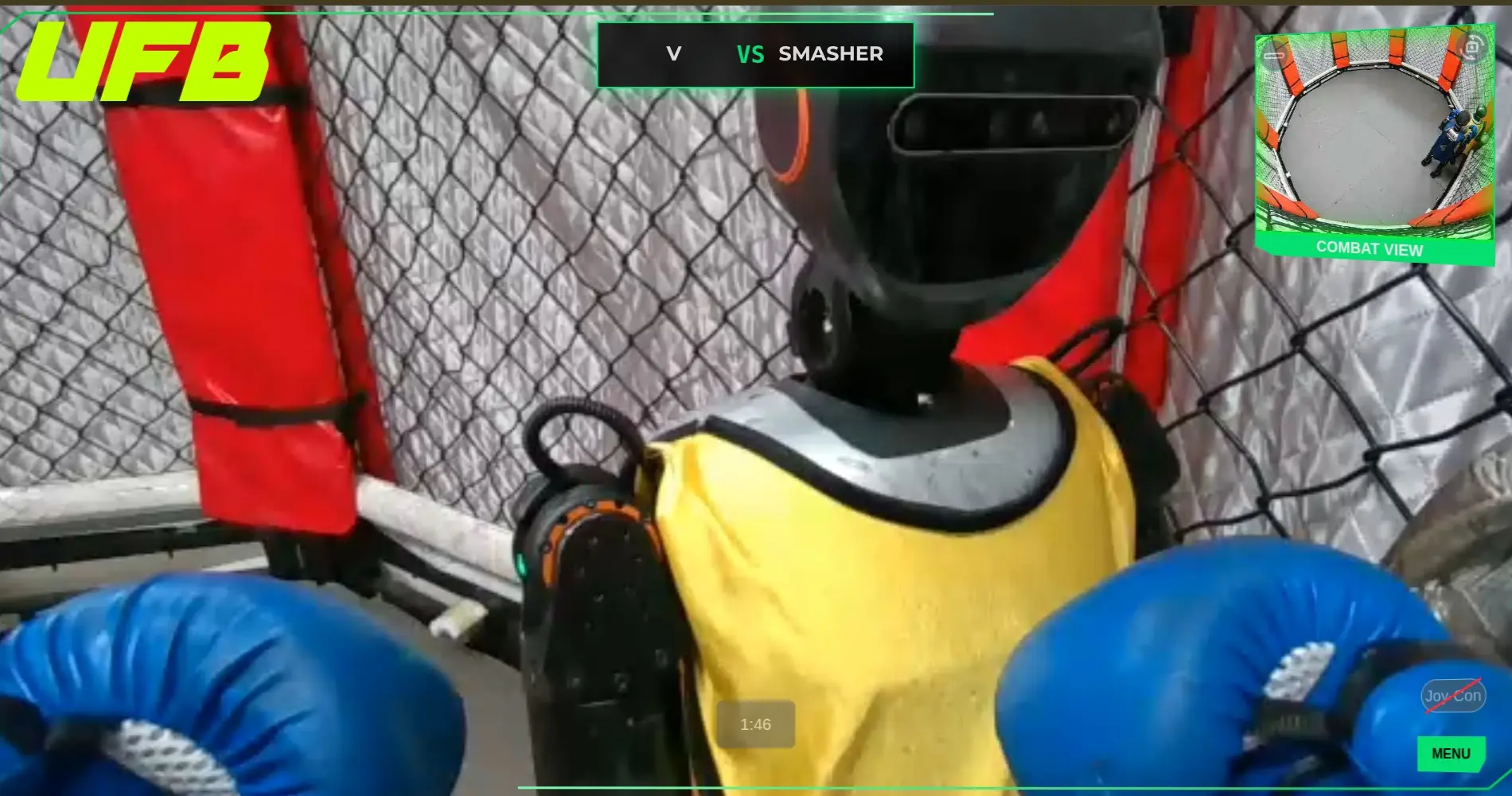 Ultimate Fighting Bots - We engineered the low-latency link between the controllers and the physical robo